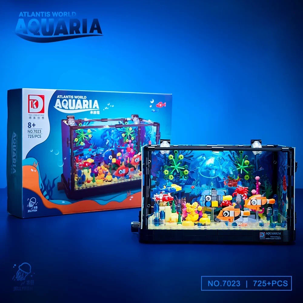 아이디어 시리즈 수족관 해양 동물 조립 블록 창의적 전 - Marine Aquarium 리뷰 및 가격