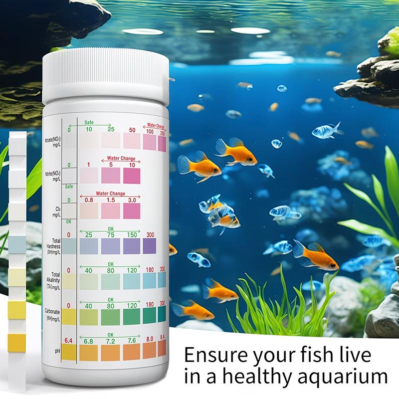 수족관 수질 테스트 스트립 8 in 1 광범위 테스트  - Saltwater Tank 리뷰 및 가격