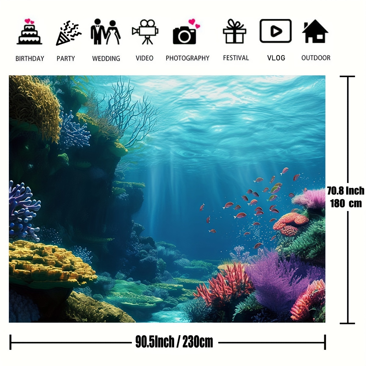 수중 산호초, 물고기, 바다 풍경을 담은 2D 평면 태 - Marine Coral 리뷰 및 가격